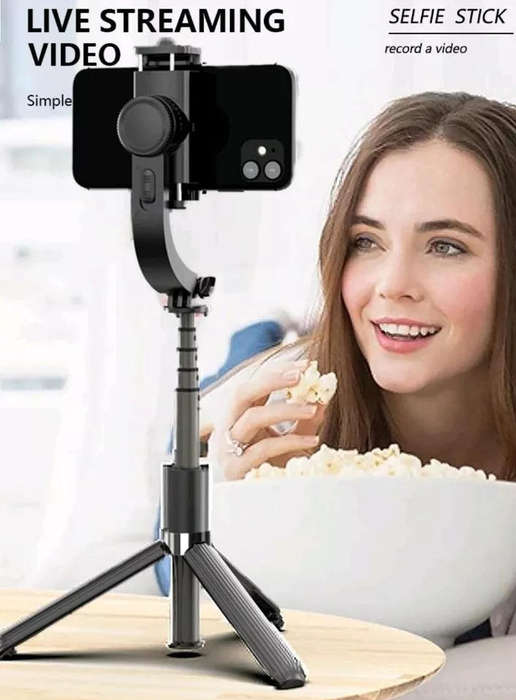 L08 Gimbal Stabilizer - Selfie Stick Tripod