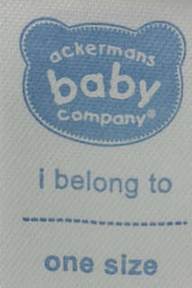 Ackermans Baby 100% Cotton Bibs -  Single lining - 2 pack