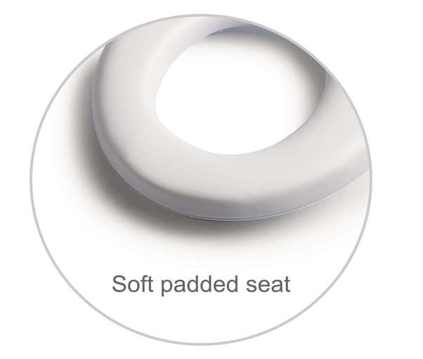 Snookums Padded Toilet Trainer Set - White