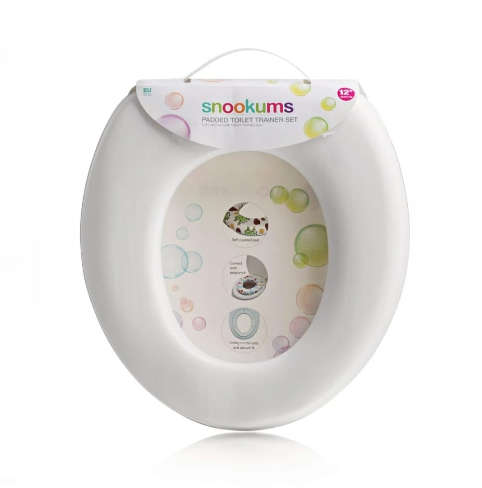 Snookums Padded Toilet Trainer Set - White