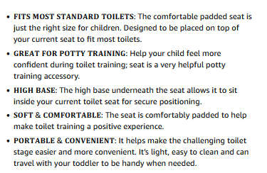 Snookums Padded Toilet Trainer Set - White