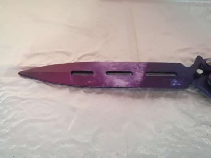 Pink  Purple Butterfly Ladies Knife