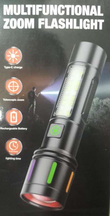 2000 Lumens LED Flashlight - Super Bright Light Camping Torch PA200