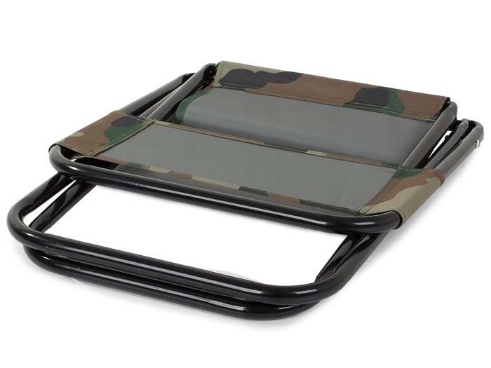 Bush Baby Camping Stool With Back Camouflage Green