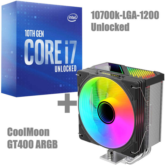 Intel-Core i7- 10700K- LGA1200 - Good Condition + ARGB- Cooler Bundle