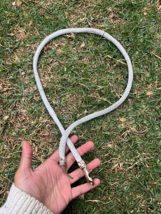 Vintage metal snake belt / necklace