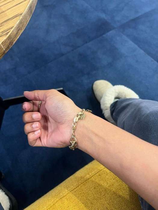 9ct gold charm bracelet