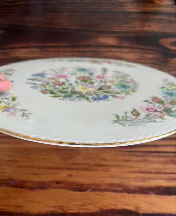 Vintage Aynsley Tudor cake platter and server