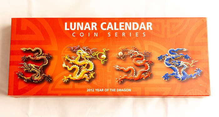 Australian Lunar Calendar 2012 Year of Dragon Silver Set