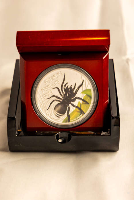 2012 Australian Funnel Web Spider 1 oz Silver Proof Coin