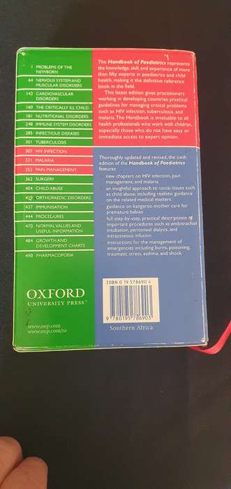 Handbook of Paediatricssixth edition