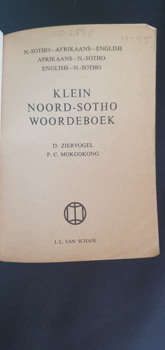 Klein Noord-Sotho Woordeboek