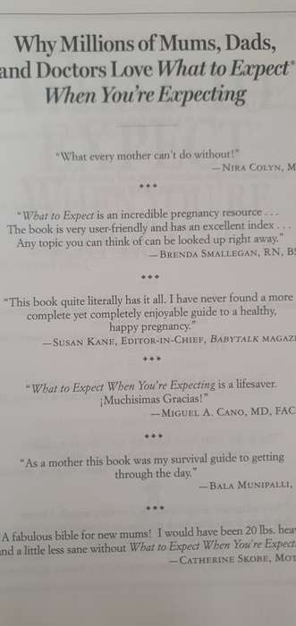 What to Expect when you're expecting -Heidi Murkoff