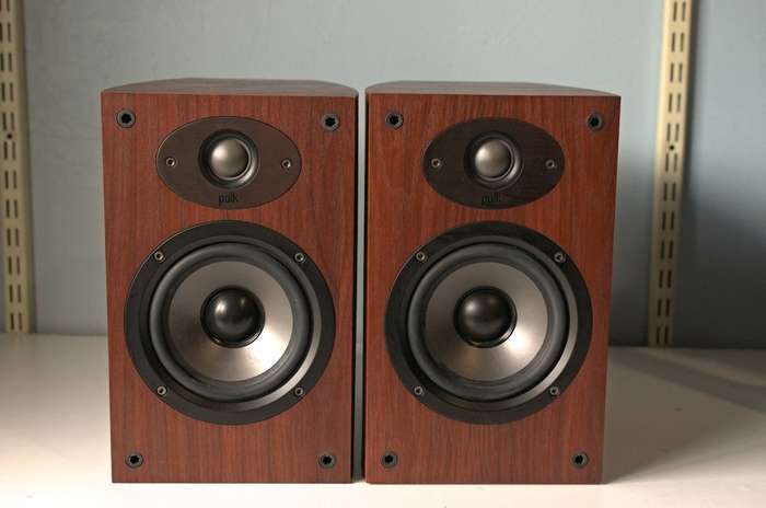 Polk TSx110b Cherry Bookshelf Speakers