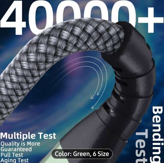 1PC USB C to USB C Fast Charging 100W with LED Display