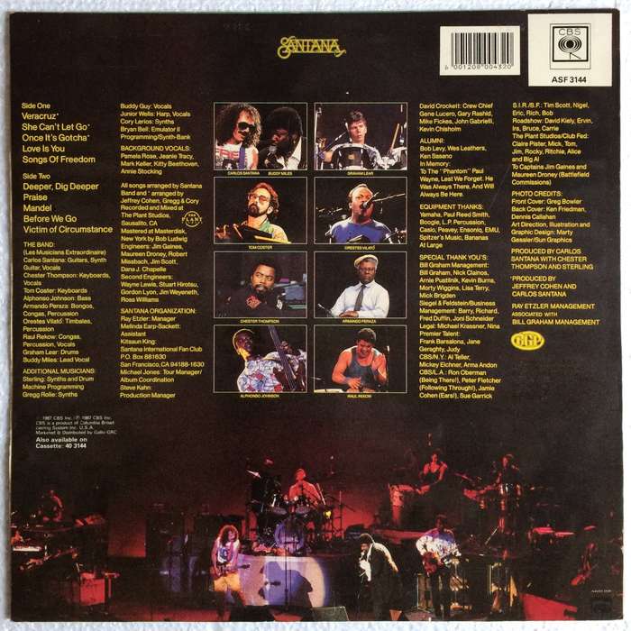 Santana - Freedom [Vinyl LP] (Cover VG+, LP Excellent)