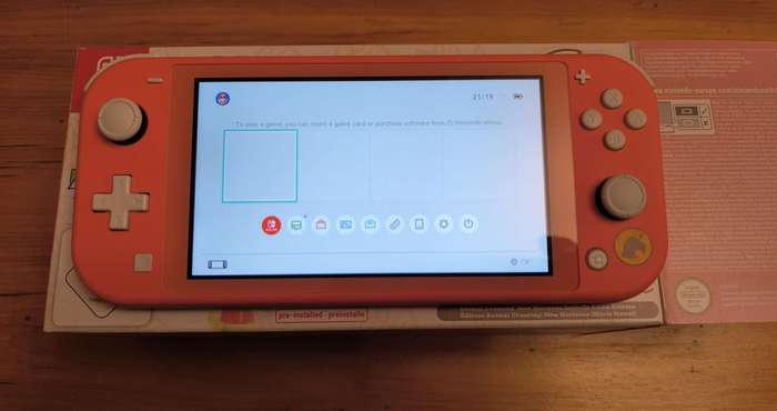 Nintendo Switch Lite  Animal Crossing Edition + Adjustable Charging Stand + 256GB SD card