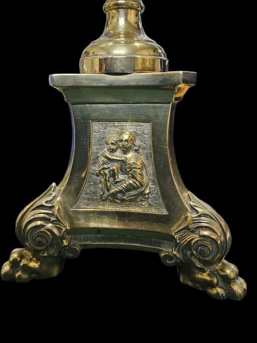 Antique Brass 19th Century Candlesticks