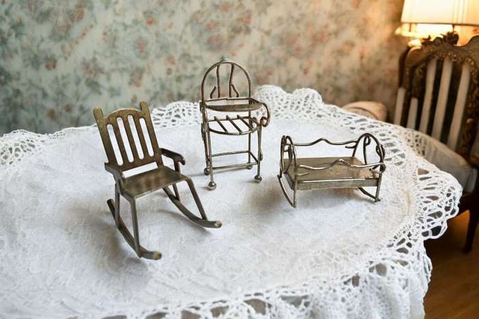 Miniature silver plated Furniture