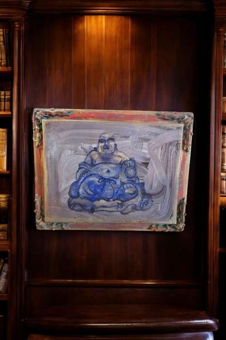 Laughing Buddha oil on Canvas