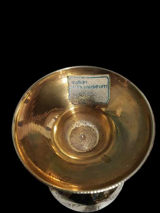 Pair of Indian Brass Art Museum Vases