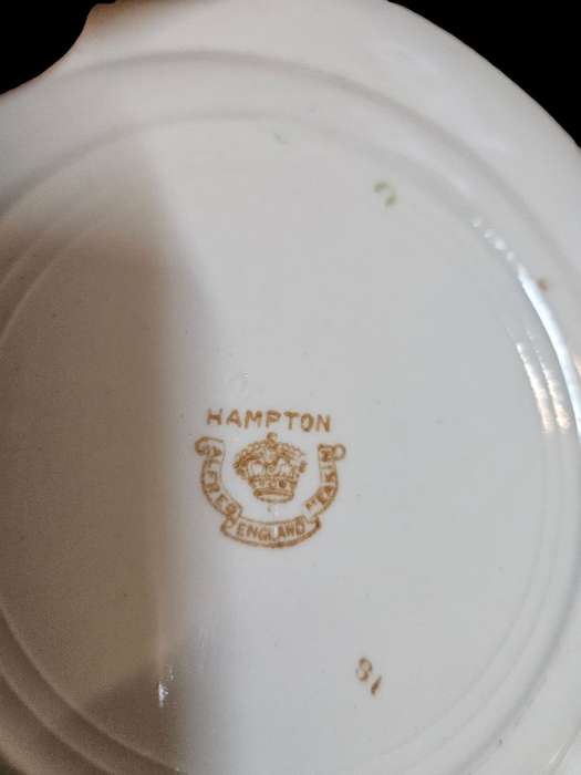 3 Antique Hampton Staffordshire Side Plates