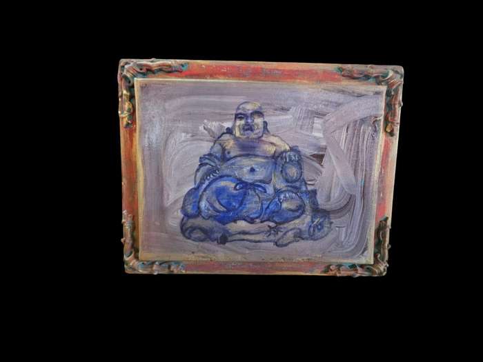 Laughing Buddha oil on Canvas