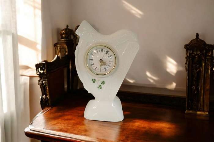 Irish Belleek Porcelain Clock