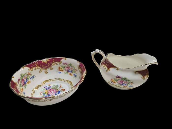 Canterbury Royal Albert 18 Piece Bone China set, crafted in England between 1935-1940, REG No 832 88