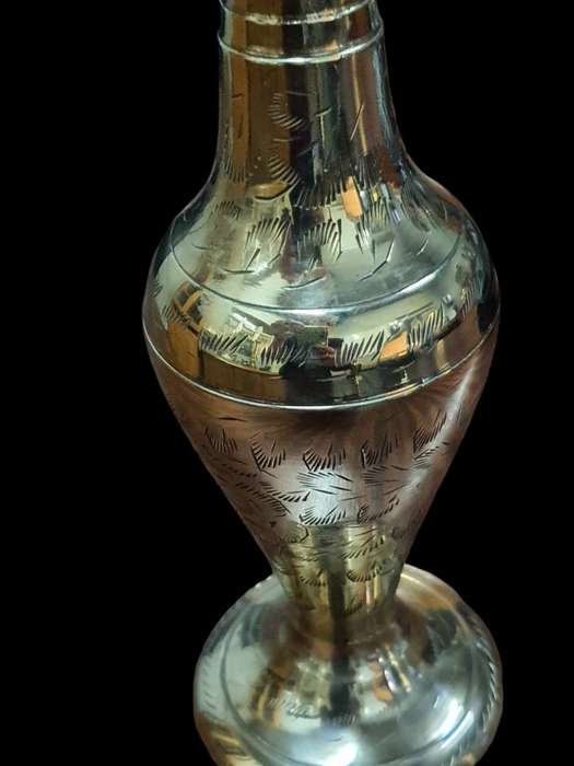 Boho Indian brass vase