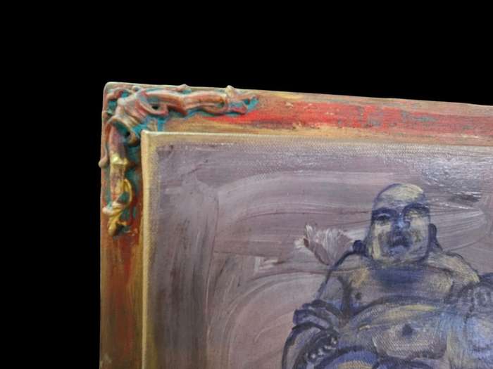 Laughing Buddha oil on Canvas