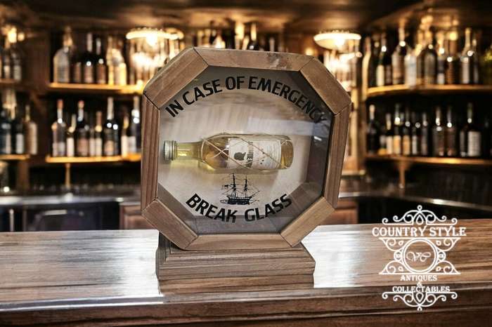 Bar Decor break glass in an emergency
