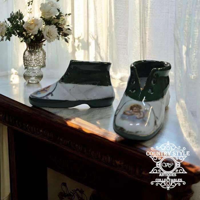 Vintage decorative miniature shoes