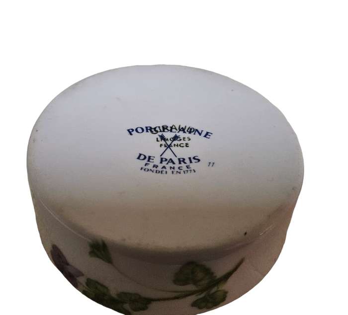 De Paris Floral Porcelain Ring/Trinket Box