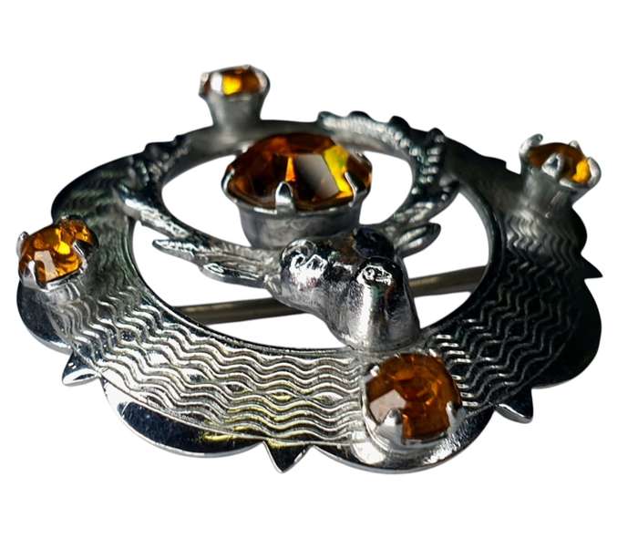 Mizpah Set of Earrings & two Brooches