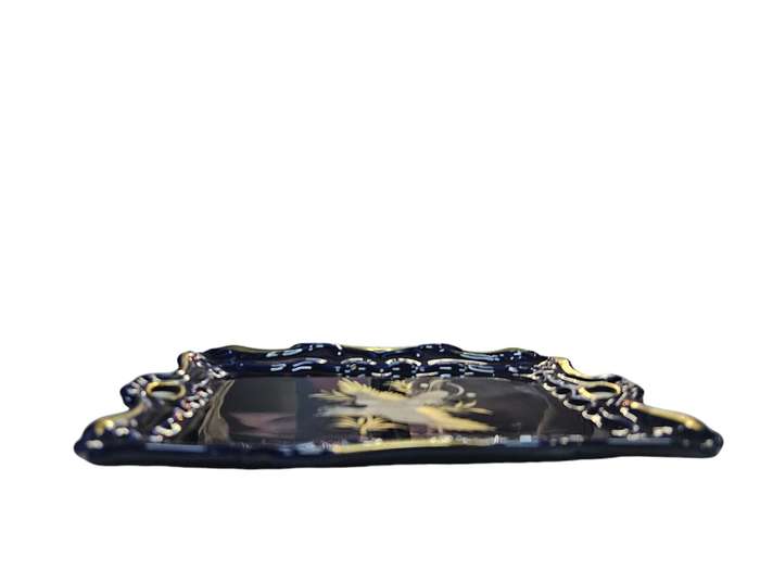 Capeans Porecelana Espana dark blue and gold platter