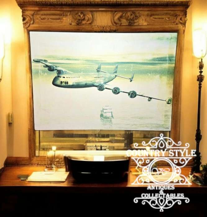 Canvas of a Boeing 747 long range airliner
