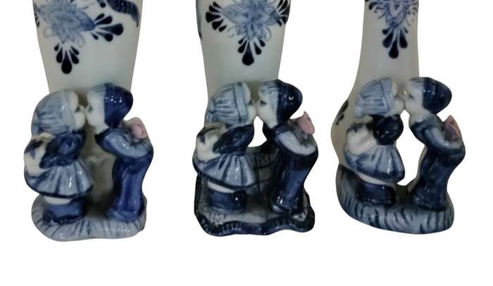 3 Vintage Casa Nova Porcelain Vases