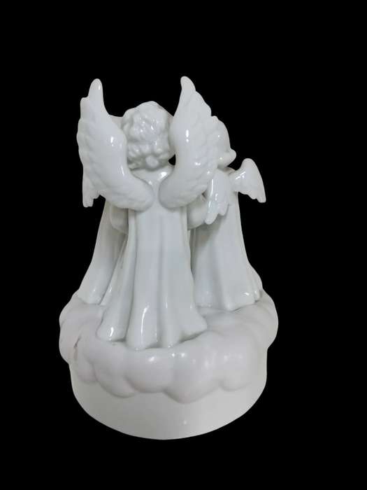 Vintage Porcelain Musical Angels Music Box