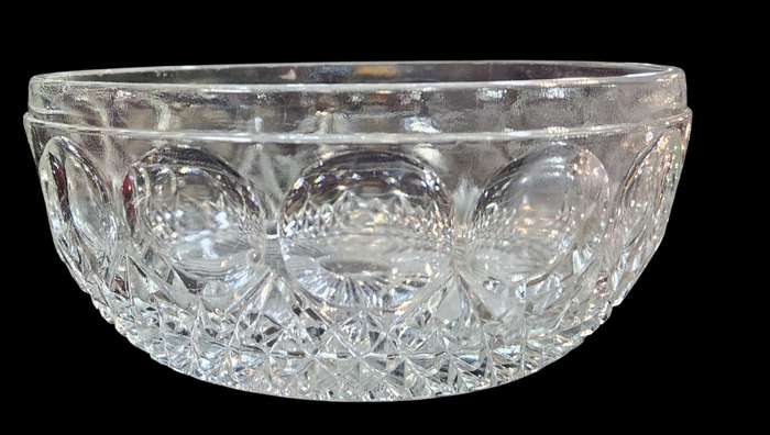 Vintage crystal salad bowl