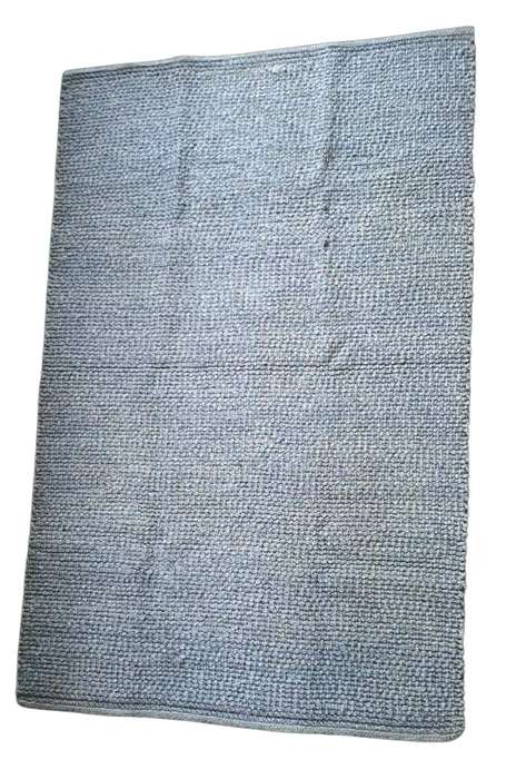 Blue wool carpet