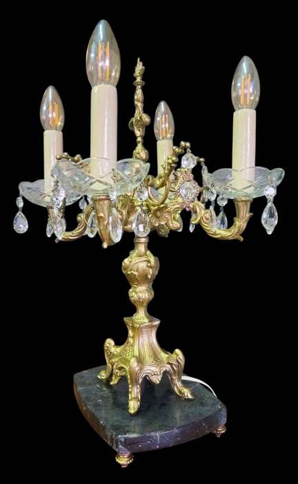 Antique French Revival candelabra lamp