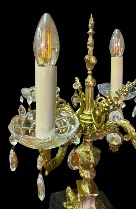 Antique French Revival candelabra lamp