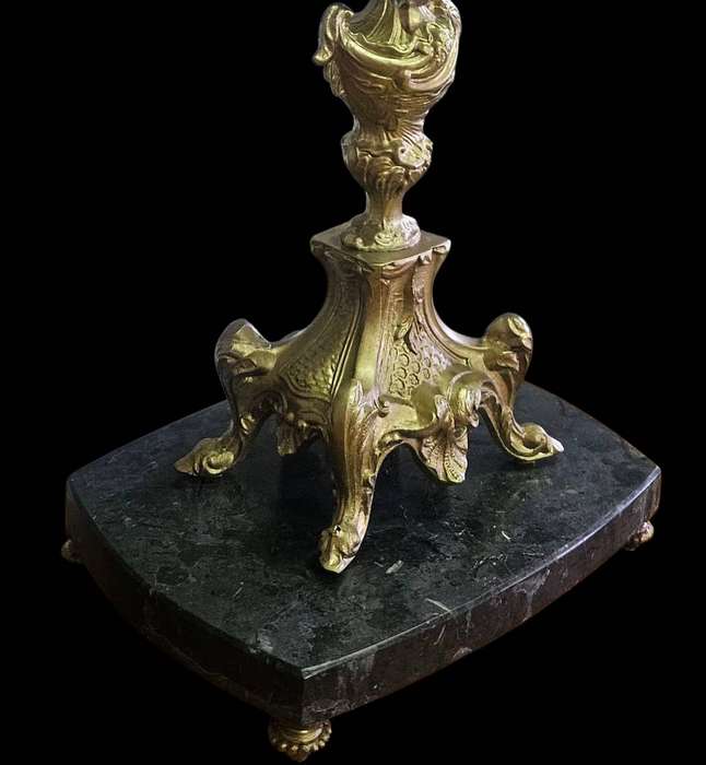Antique French Revival candelabra lamp