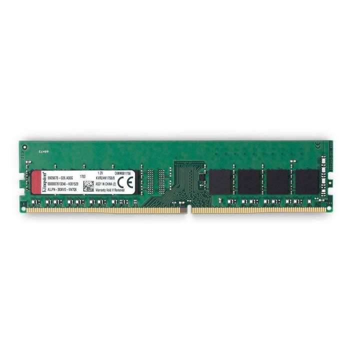 Kingston ValueRAM 8GB 2400MHz DDR4 Non-ECC CL17 DIMM 1Rx8 Desktop Memory