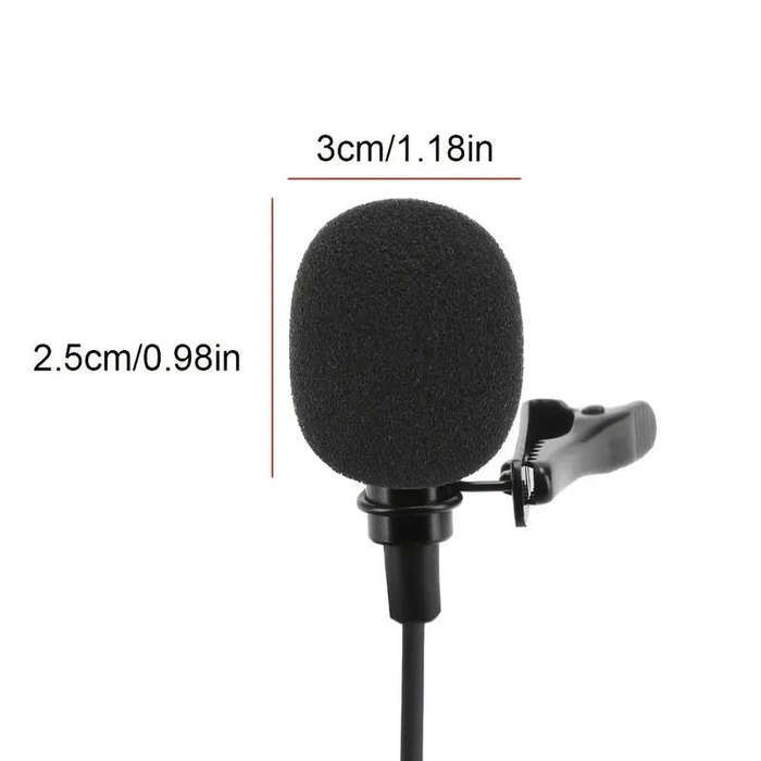 Laryngeal Microphone + Clip-On Lapel Mic with 3.5mm Jack