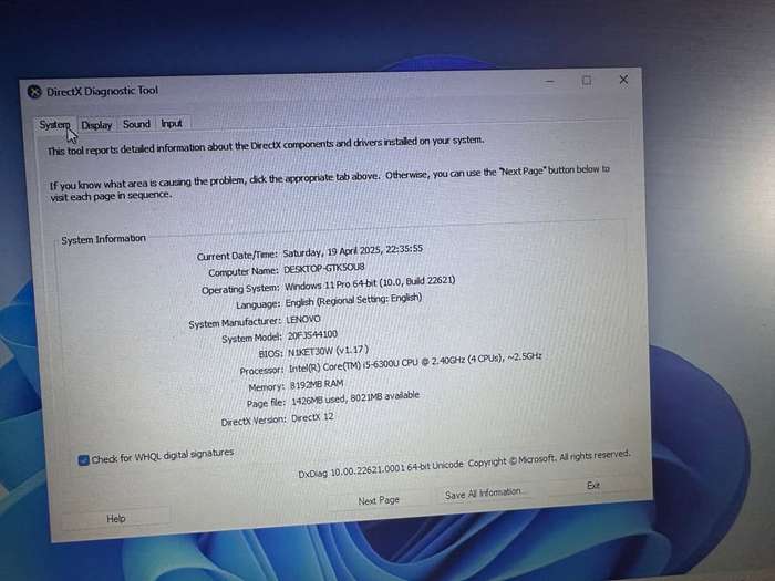 Lenovo ThinkPad T560 2.4GHz i5-6300u 6th Gen 8GB RAM, 500GB SSD 1920 x 1080 Laptop(4+Hours Battery)