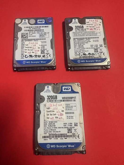 WESTERN DIGITAL WD3200BPVT Scorpio Blue 320GB 5400 RPM 8MB cache SATA 3.0Gb/s 2.5 internal notebook