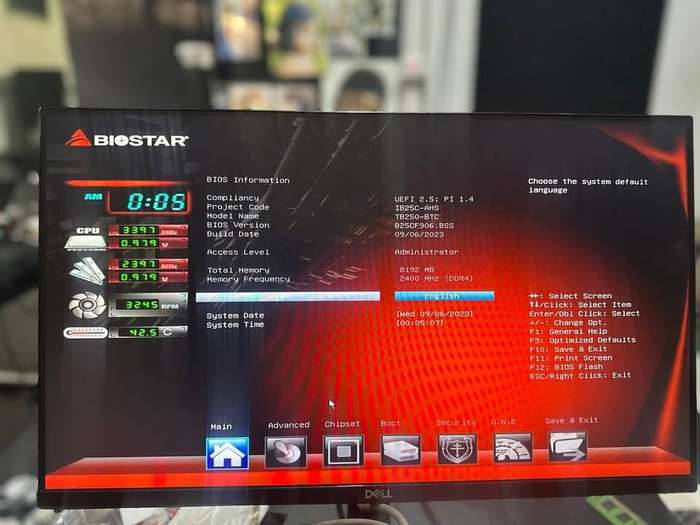 Biostar Motherboard TB250-BTC PRO Core with core i5-7500 7th gen + 8GB DDR4 LGA1151 Intel