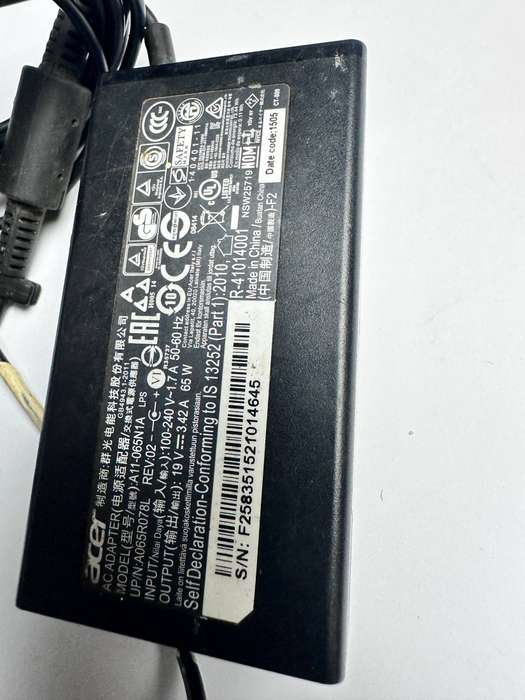 Original Acer Charger  A11-065N1A , 19V 3.42A AC Adapter Charger